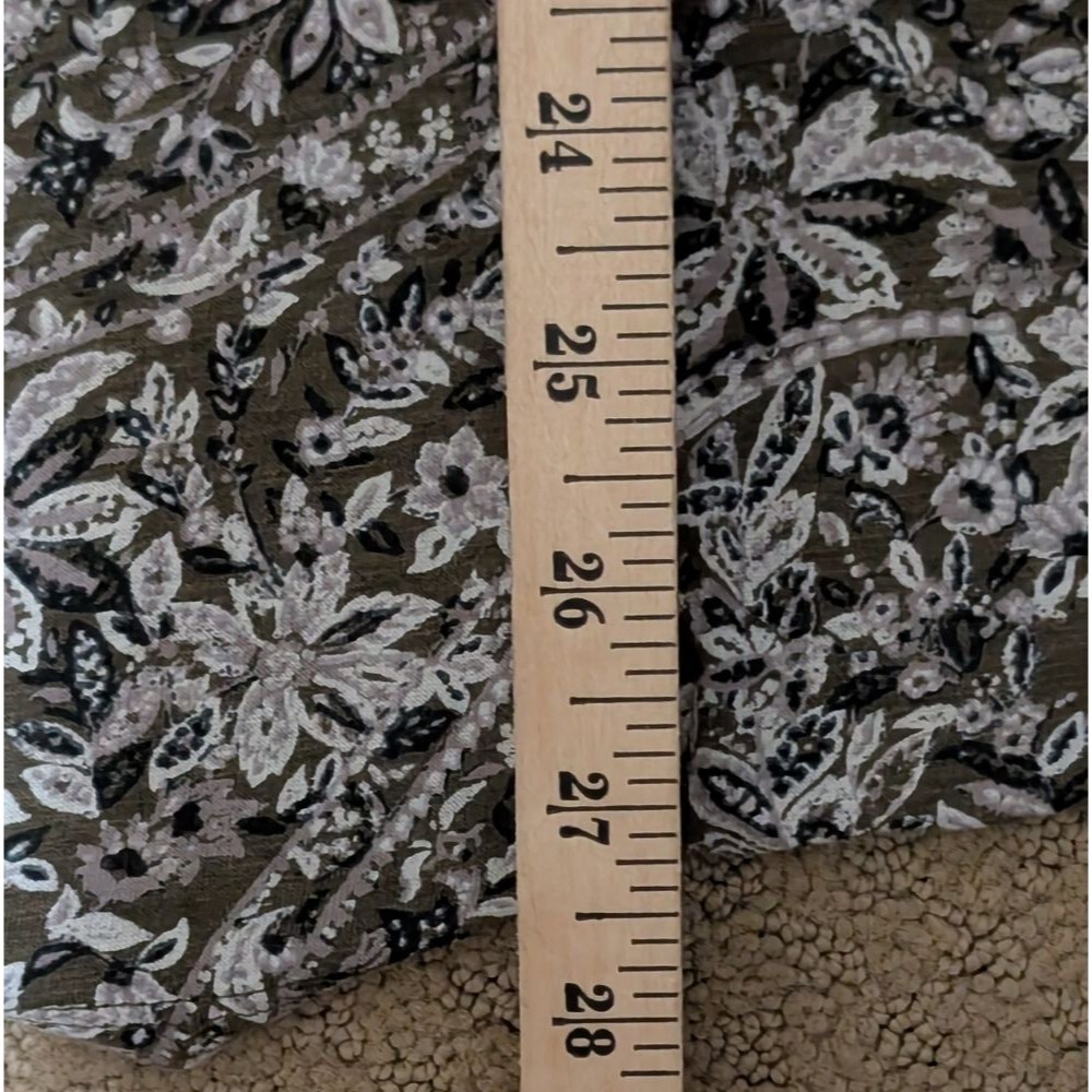 Lucky Brand pop over top blouse size 3X ditzy floral boho mature business casual - Picture 4 of 10